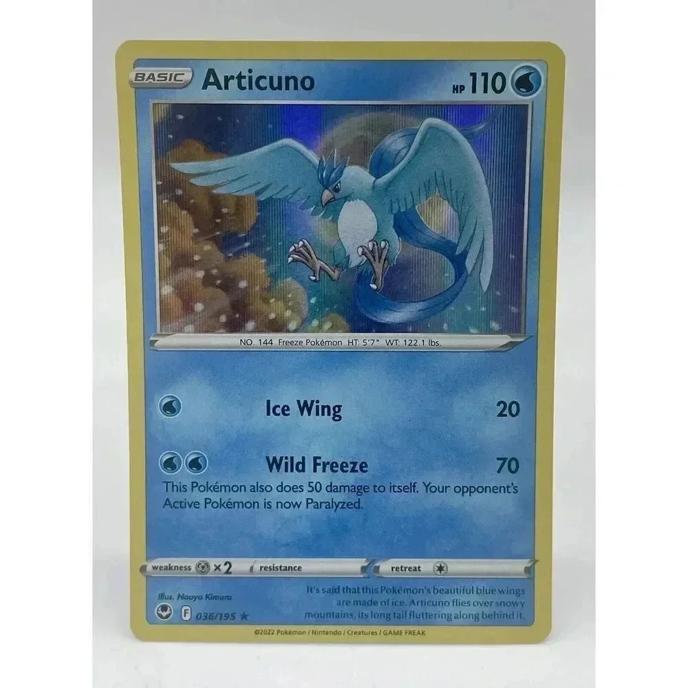 articuno pokemon card holographic Credit Card Skin Pokémon Hit Points120 HP Form Articuno H3/H32 Holo – PSA